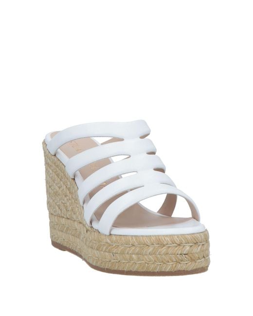 Stuart Weitzman White Espadrilles