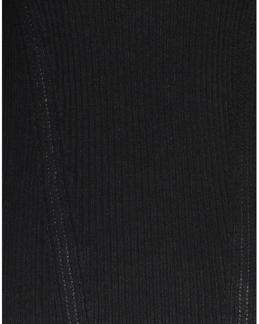 Lanvin Black Sweater Cashmere, Virgin Wool, Silk