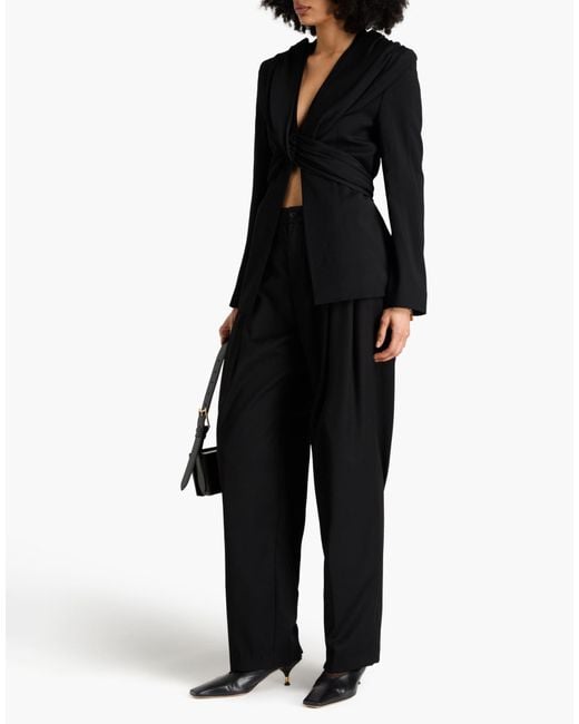 TOVE Black Blazer Viscose, Virgin Wool, Elastane
