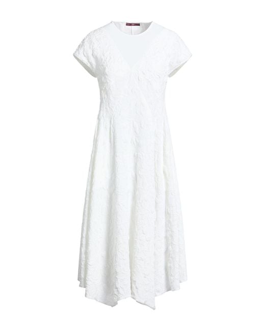 High White Midi Dress