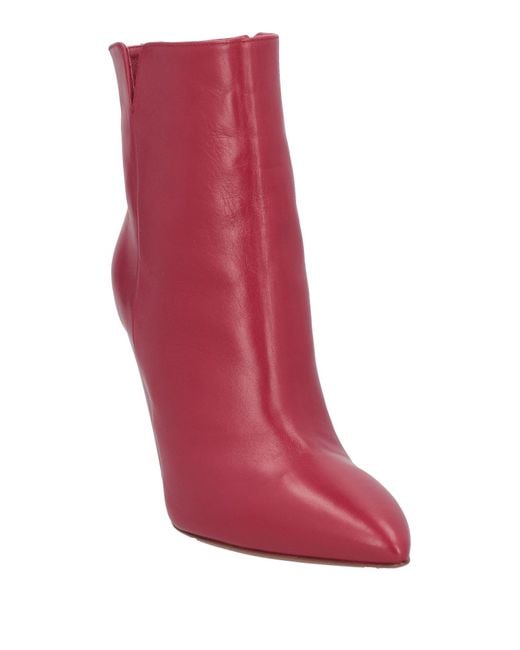 Liviana Conti Red Ankle Boots
