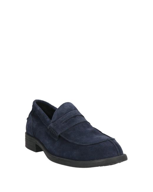 Antica Cuoieria Blue Loafers Leather for men