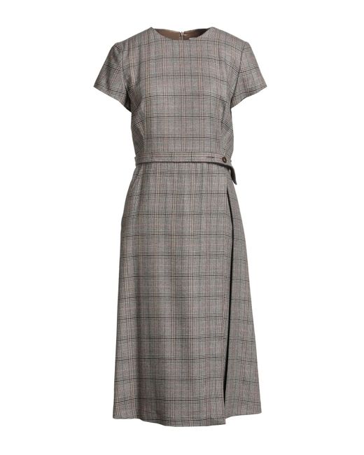 Eleventy Gray Midi Dress