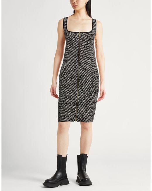 Pinko Black Mini Dress Polyamide, Elastane