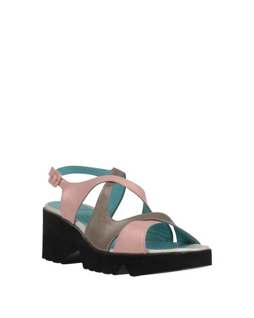 Thierry Rabotin Pink Sandals Leather