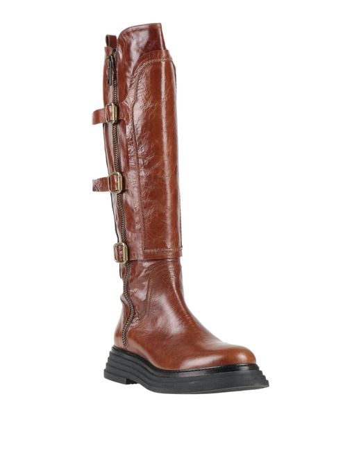 Laura Bellariva Brown Boot Leather