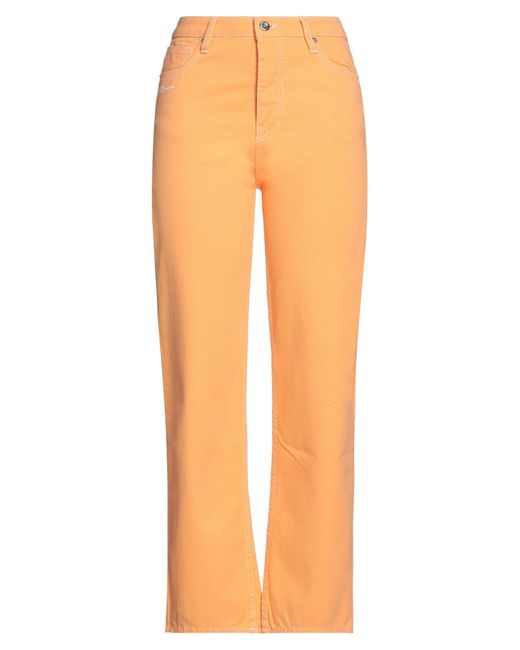 Gertrude + Gaston Orange Apricot Pants Cotton