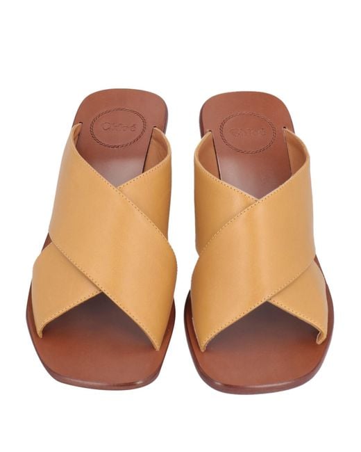 Chloé Natural Sandals