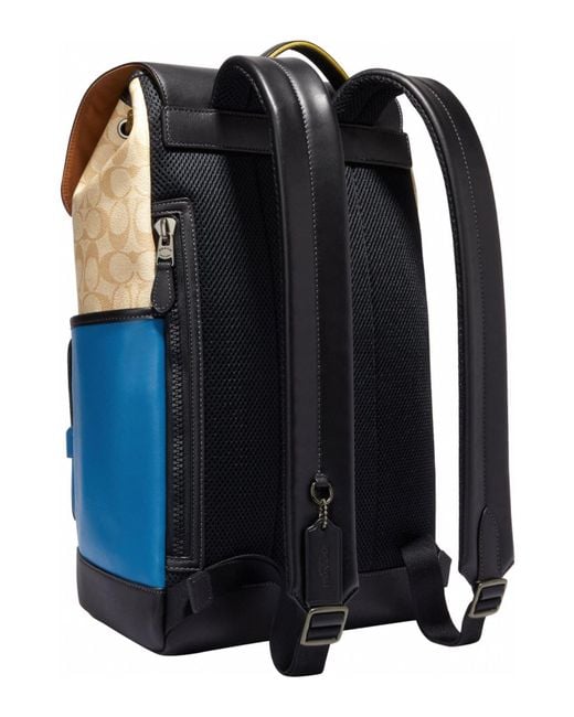 Mochilas Coach Hudson Hombre Negras Beige Verde Menta En Mochila