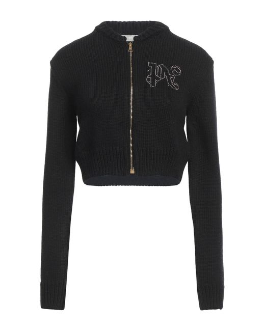 Palm Angels Black Cardigan Polyamide, Wool, Viscose, Cashmere
