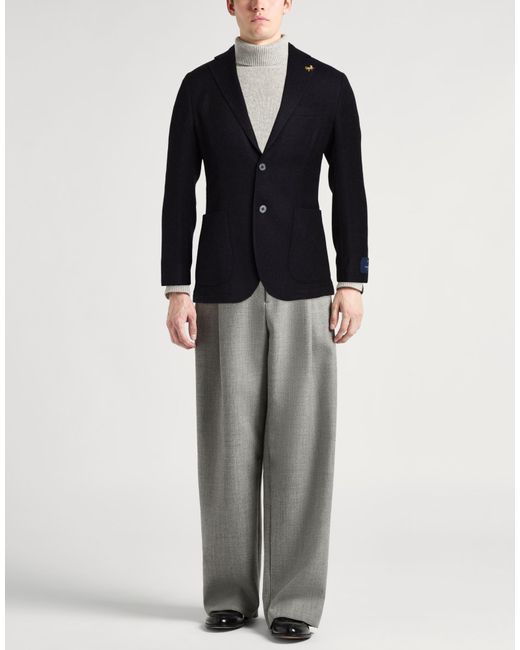 Tombolini Blue Blazer Alpaca Wool, Wool for men