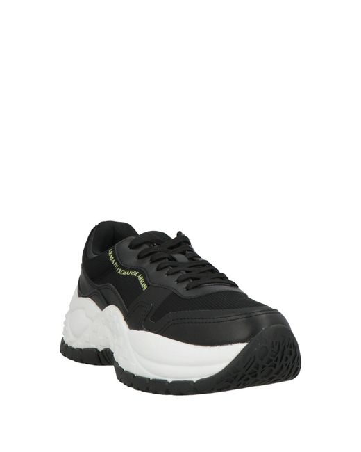 ARMANI EXCHANGE Black Trainers