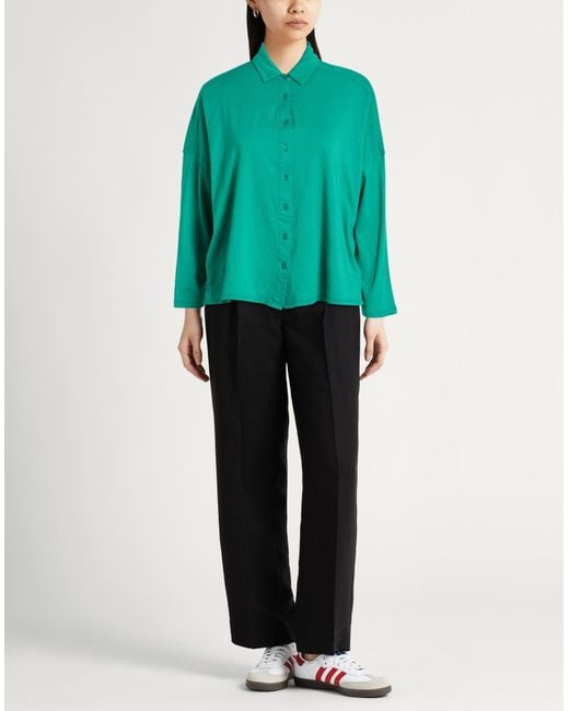 Majestic Filatures Green Shirt Organic Cotton