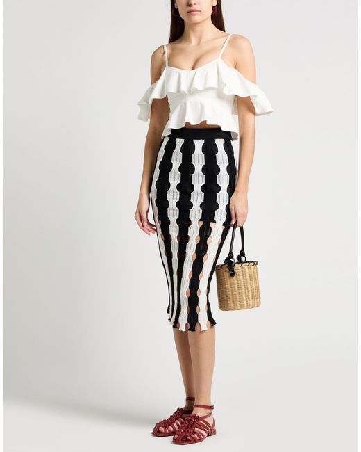 Pinko Black Midi Skirt