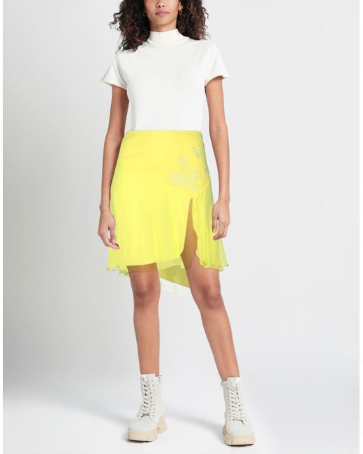 Blumarine Yellow Mini Skirt