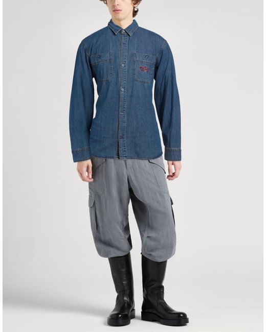 Huf Blue Denim Shirt for men