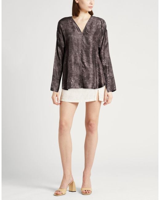 Alysi Brown Top Silk