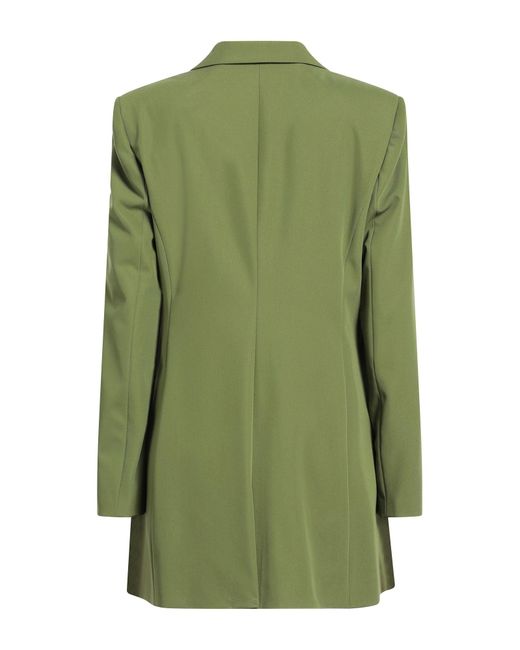 Karl Lagerfeld Green Military Blazer Polyester, Viscose, Elastane