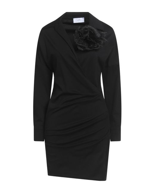 Soallure Black Mini Dress Viscose, Polyamide, Elastane