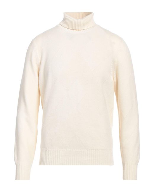 Doriani Rollkragenpullover in White für Herren