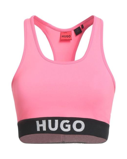 HUGO Pink Fuchsia Top Polyester, Elastane