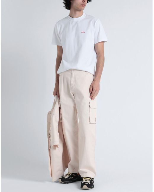 Arte' Natural Peter Detail Pocket Pants Cotton for men