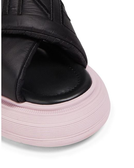 Stine Goya Black Sandals Textile Fibers