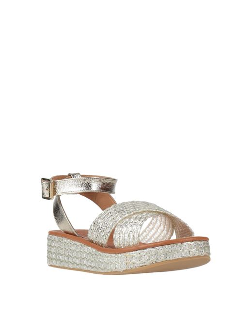 Kanna White Espadrilles Leather, Synthetisches Material