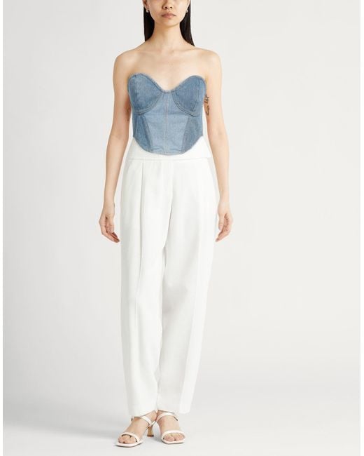 Top retroféte en coloris Blue