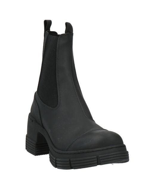 Ganni Black Ankle Boots