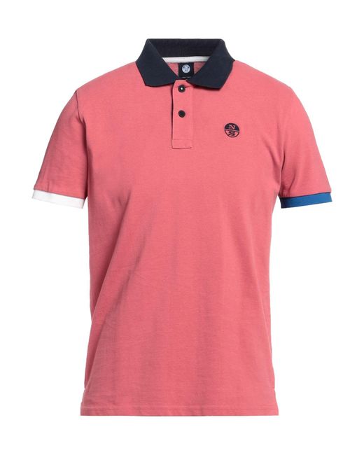North Sails Pink Polo Shirt for men