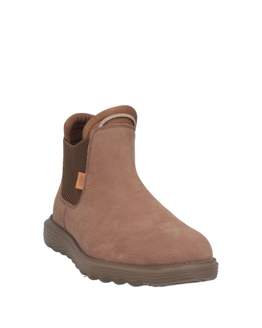 HeyDude Brown Ankle Boots for men