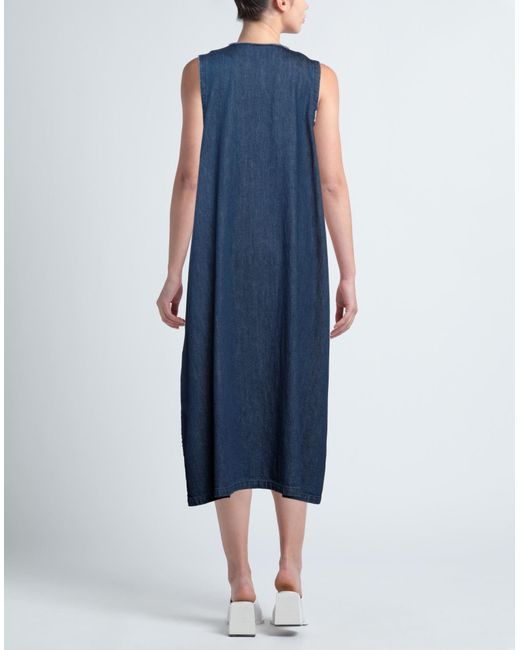 Y's Yohji Yamamoto Blue Midi Dress