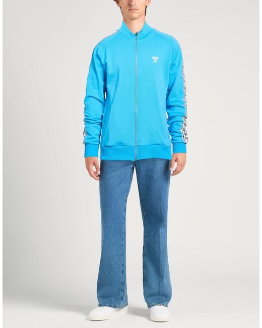 Berna Blue Azure Sweatshirt Cotton for men