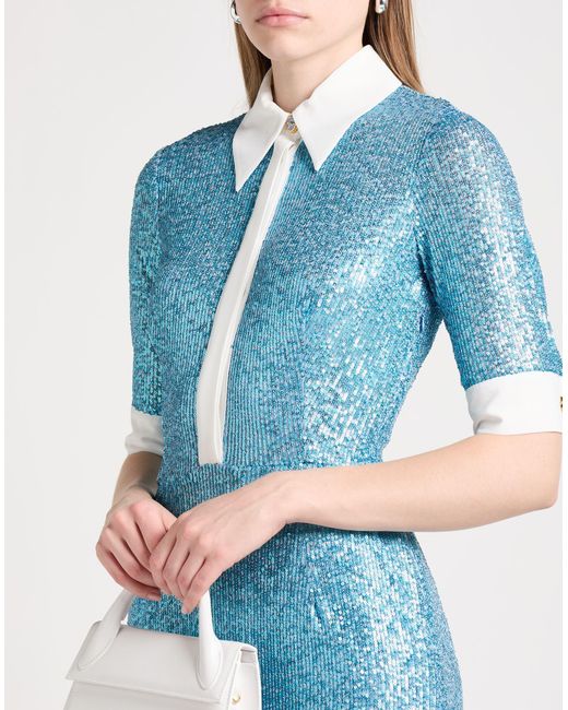 Elisabetta Franchi Blue Midi-Kleid