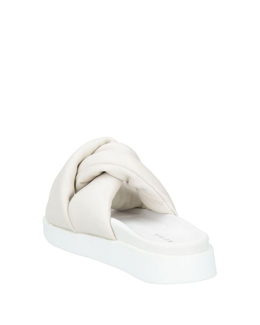 Inuikii White Off Sandals Leather