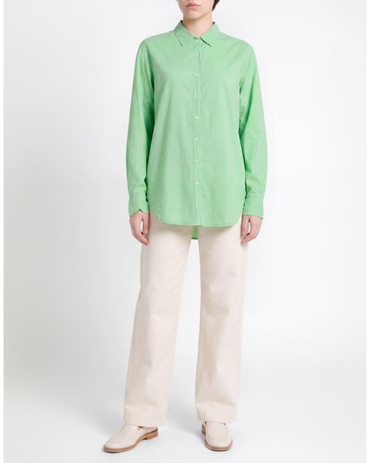 Xirena Green Shirt Cotton