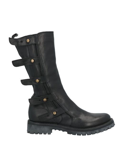 Fiorentini + Baker Black Boot Leather
