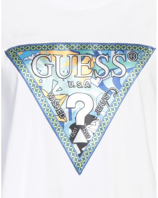 Guess Blue T-Shirt Cotton