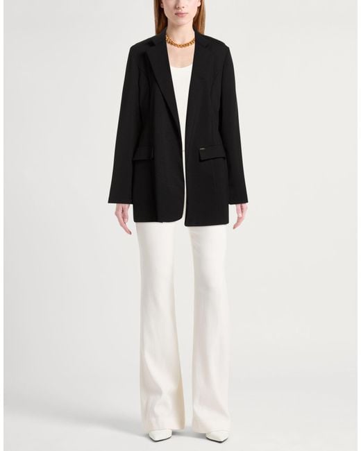 Kaos Black Blazer Cotton, Polyamide, Elastane