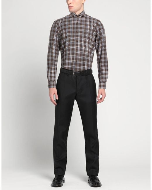 Sonrisa Gray Silvery Shirt Cotton for men