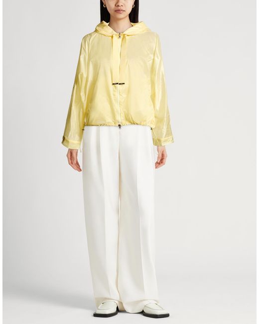 Herno Yellow Pastel Jacket Polyamide, Polyester, Cotton