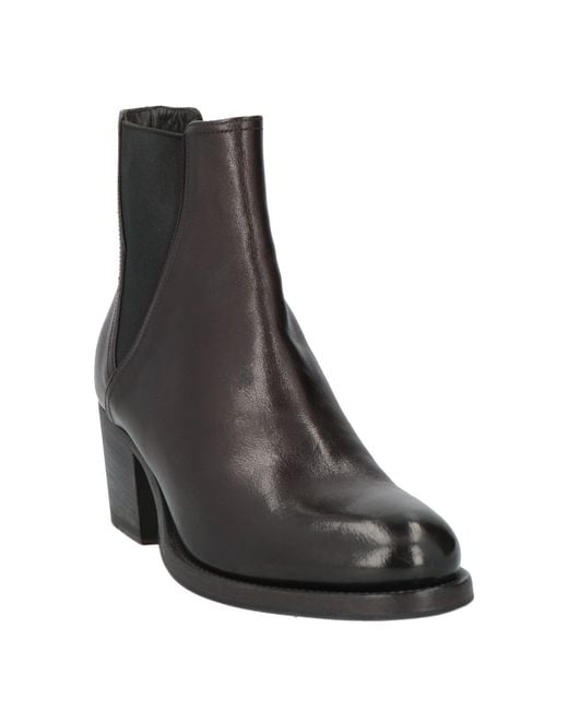 Pantanetti Black Ankle Boots Leather