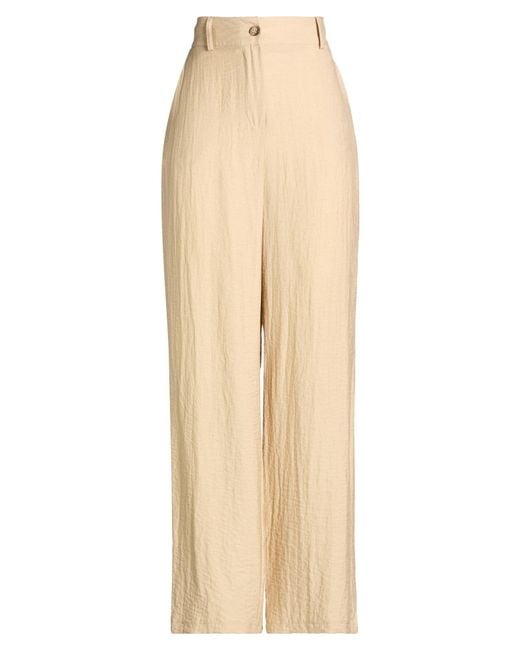 Dixie Natural Pants Viscose, Linen, Polyamide