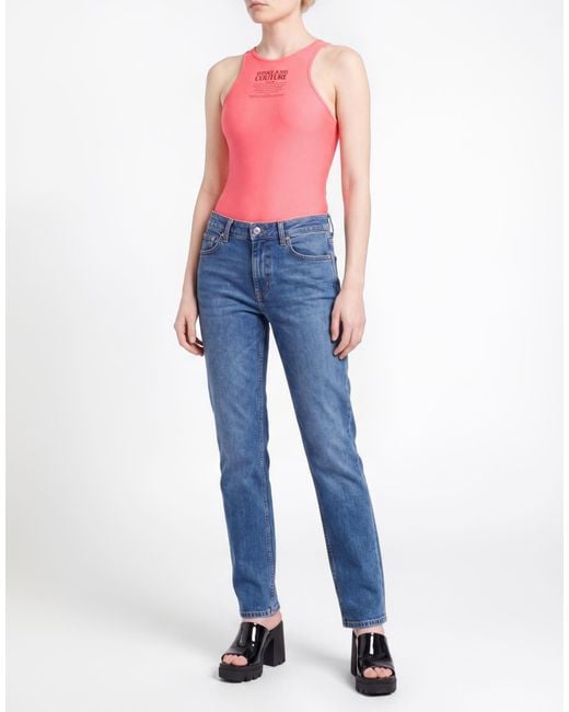 Versace Jeans Couture Pink Fuchsia Bodysuit Polyamide, Elastane