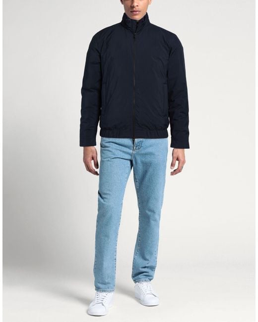 Woolrich Blue Midnight Puffer Polyester for men