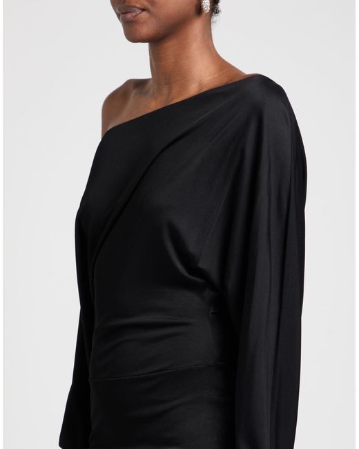 Khaite Black Midi Dress Viscose