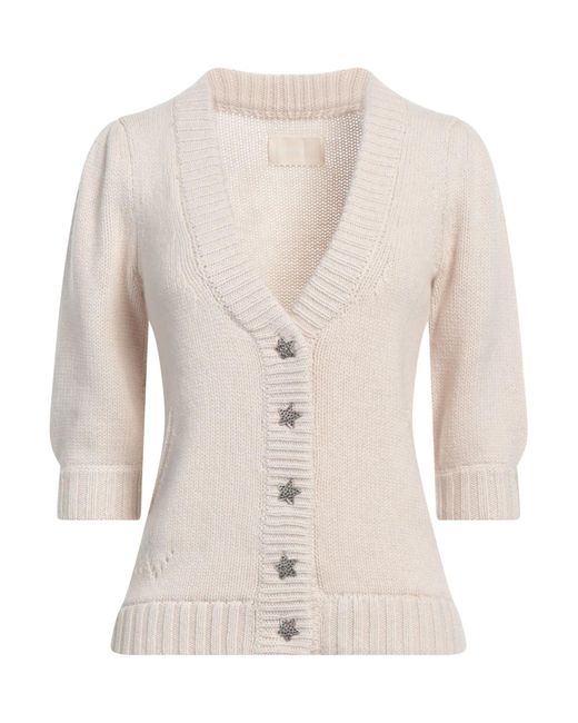 Zadig & Voltaire Natural Cream Cardigan Recycled Cashmere, Cashmere, Wool