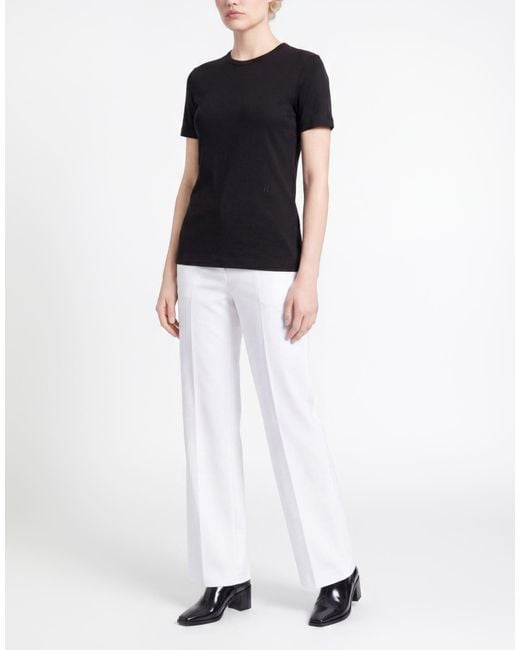 Helmut Lang Black T-Shirt Pima Cotton, Modal