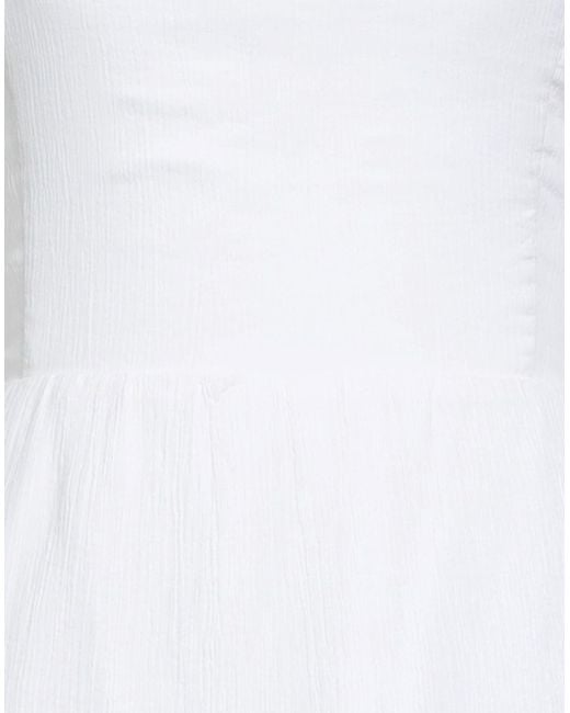 Guess White Mini Dress Cotton